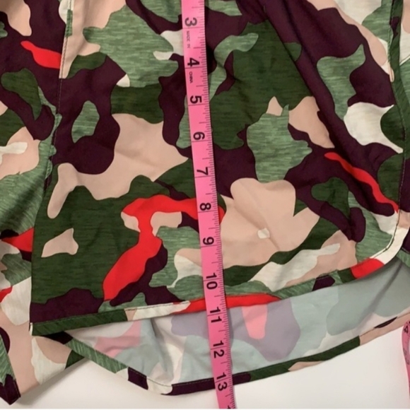Old Navy Go Dry Multicolored Camouflage Athletic Shorts - Green, Pink, White - Picture 6 of 7